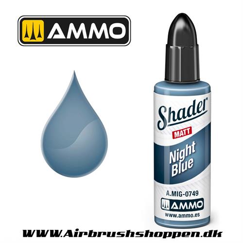 AMIG 0749  NIGHT BLUE - SHADER MATT - 10 ML